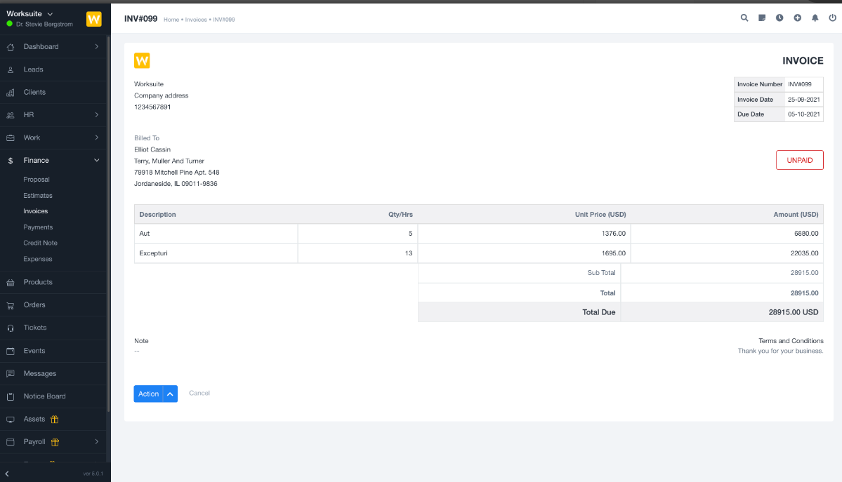 Worksuite Saas Project Management System