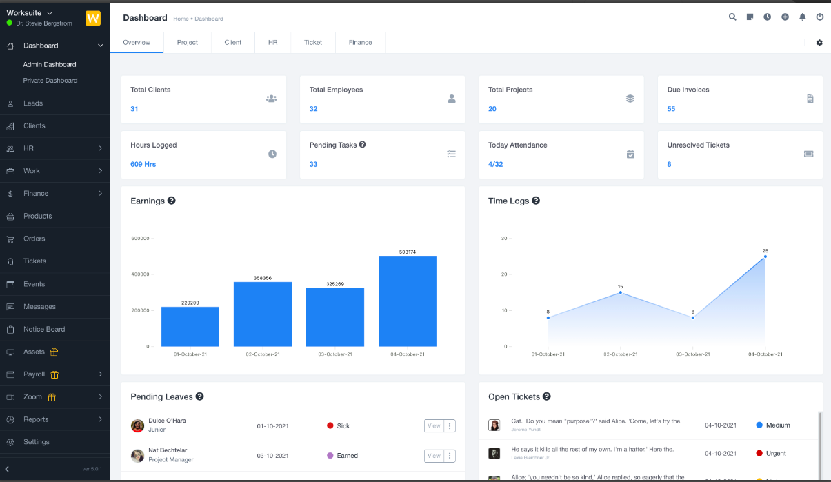 Worksuite Saas Project Management System